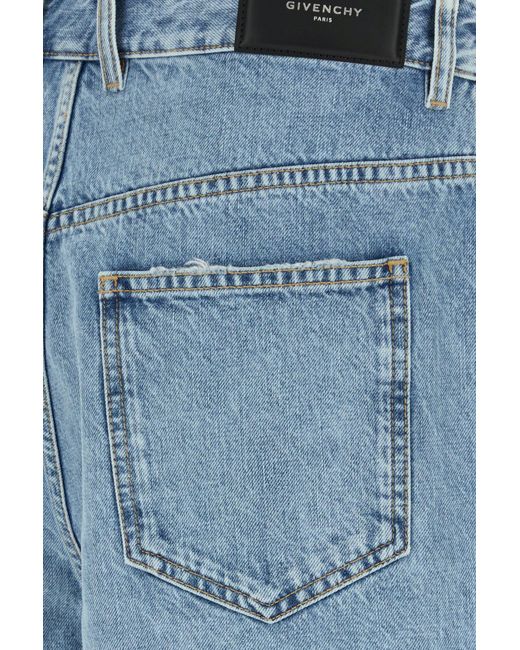 Givenchy Blue Solid Shorts for men