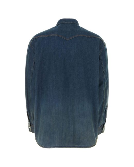 Maison Margiela Blue Camicia for men