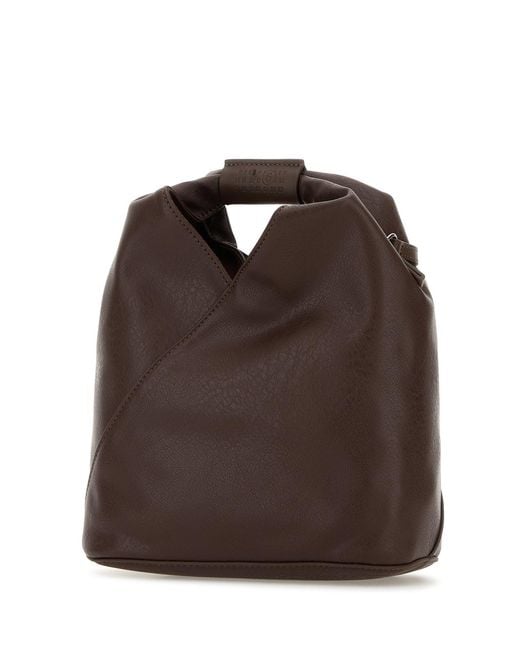 MM6 by Maison Margiela Brown Chocolate Synthetic Leather Japanese Handbag