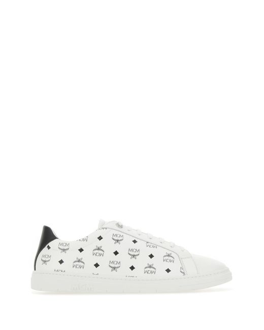 MCM White Leather Sneakers for men