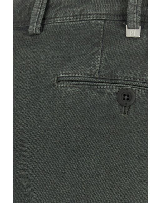PT Torino Gray Graphite Stretch Cotton Pant for men