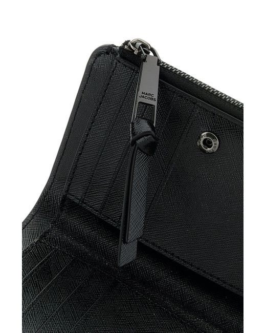 Portafoglio Utility Snapshot DTM Slim in pelle nera di Marc Jacobs in Black