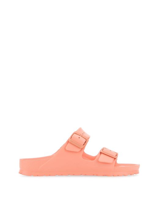 Birkenstock Salmon Rubber Arizona Slippers in Pink Lyst