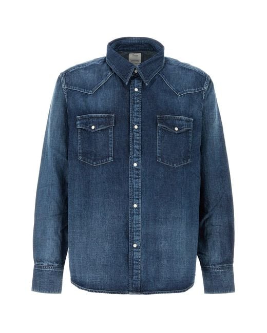 Visvim Blue Denim Shirt for men