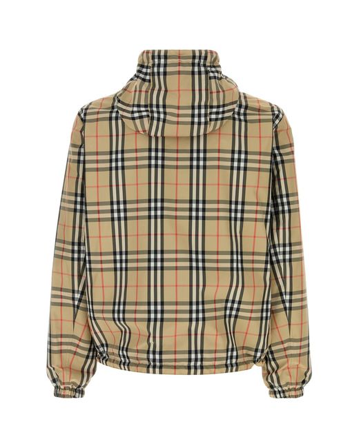Burberry Natural Check Hood Jacket for men