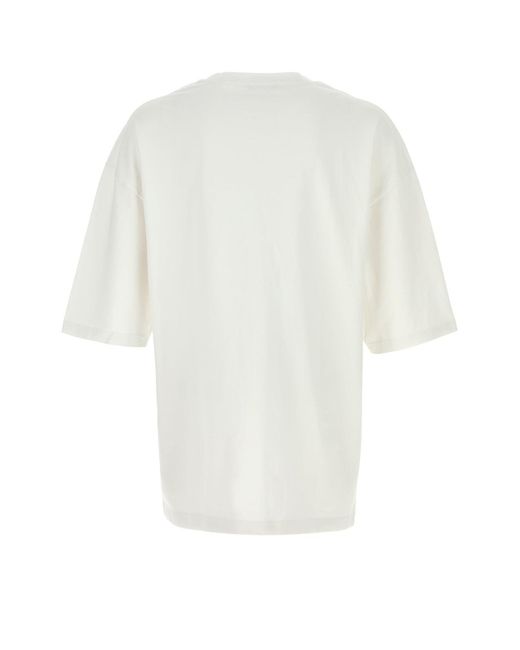 Willy Chavarria White Cotton Oversize Chavarria Prayer Services T-shirt for men