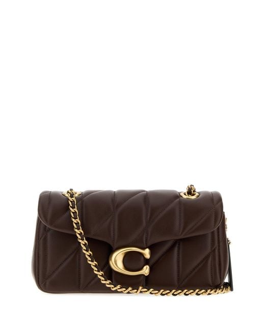 COACH Brown Chocolate Leather Tabby 20 Shoulder Bag