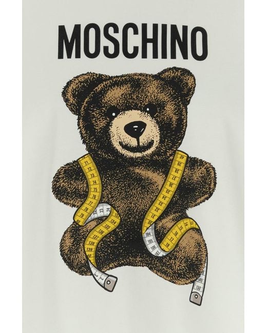 Moschino White Cotton T-shirt for men