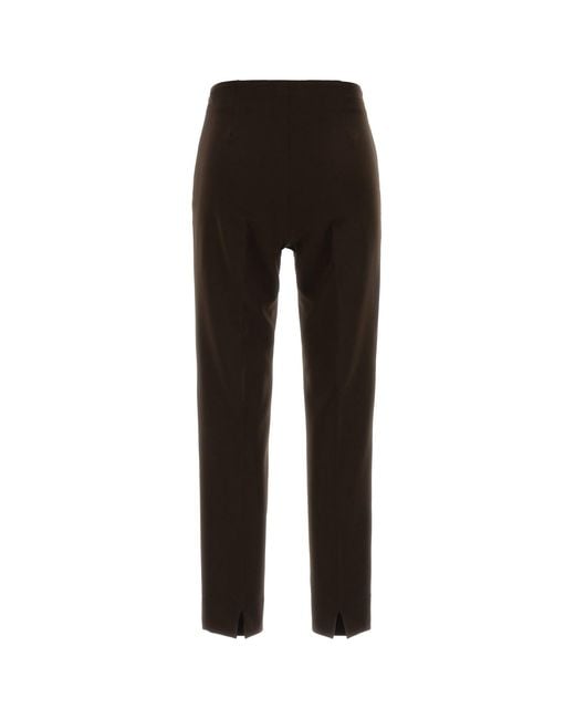 PT Torino Black Dark Brown Stretch Polyester Gioia Pant