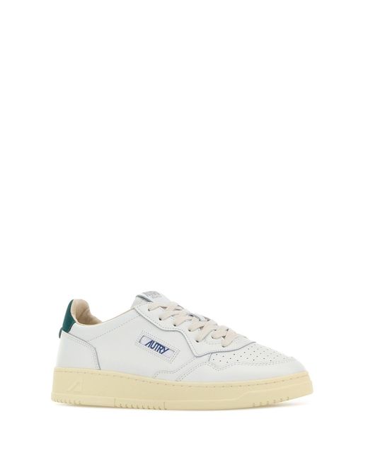 Autry White Leather Medalist Sneakers for men