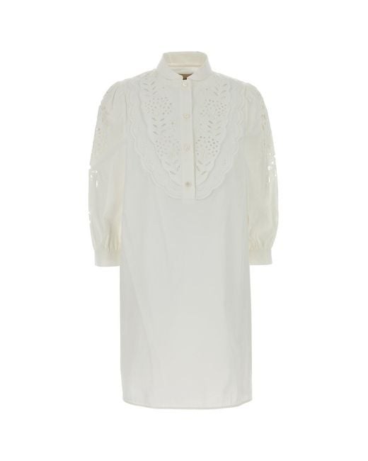 Valentino Garavani White Poplin Shirt Dress