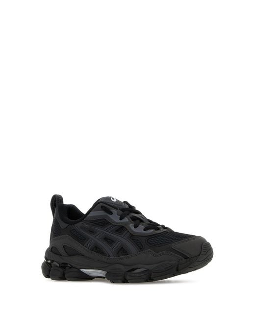 Asics Black Mesh And Synthetic Leather Gel-nyc Rgd Sneakers