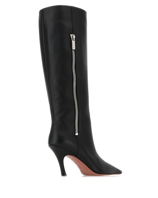 AMINA MUADDI Black Leather Mona Boots