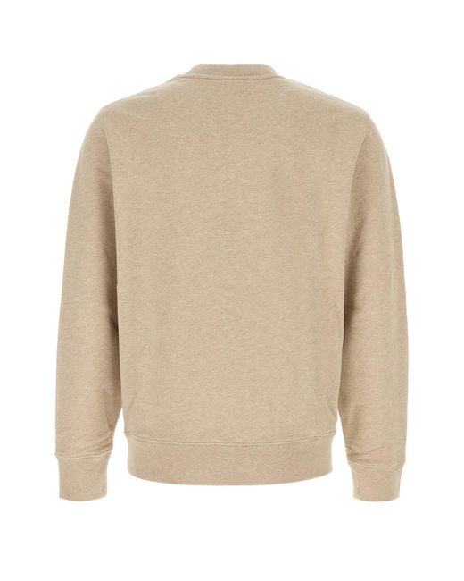 Maison Kitsuné Natural Sand Cotton Sweatshirt for men