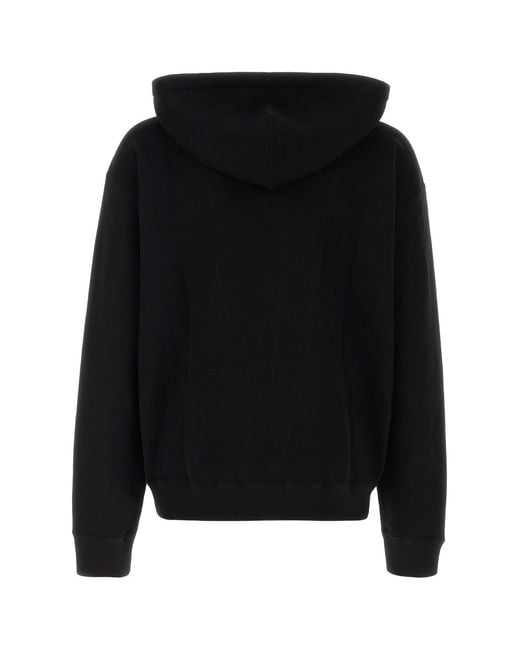 Jil Sander Black Cotton Sweatshirt for men