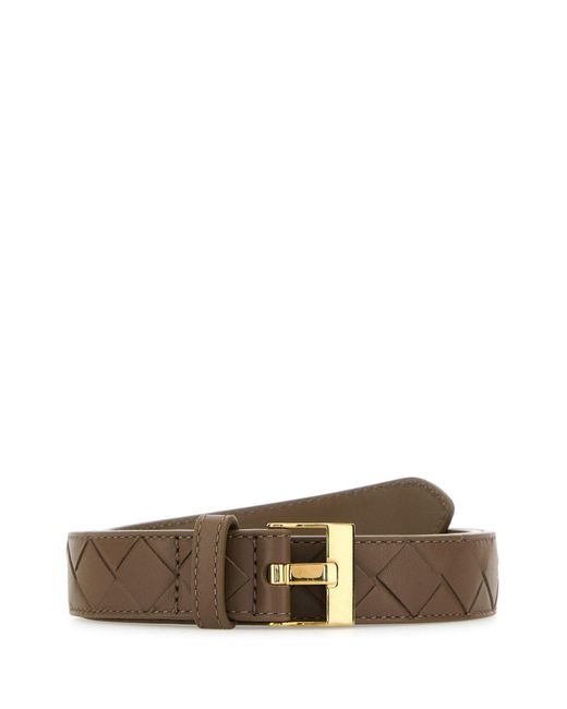 Cintura Watch in pelle fango di Bottega Veneta in Brown