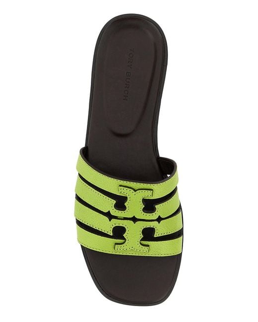 Tory Burch Green Ines Cage Slide