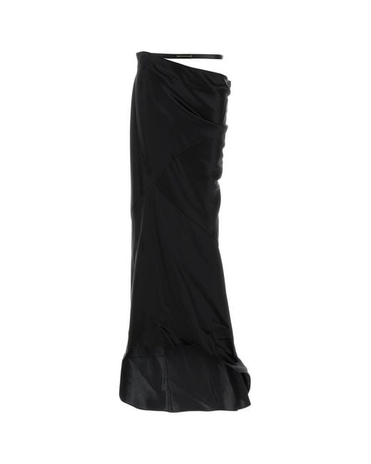 Tom Ford Black Satin Skirt