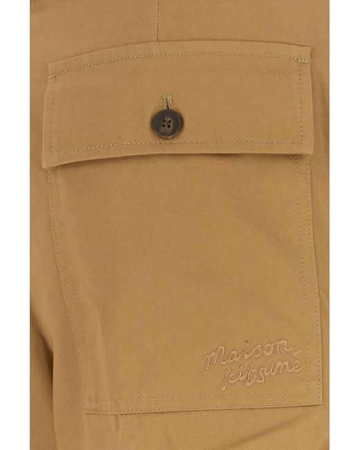 Maison Kitsuné Natural Cargo Pants for men