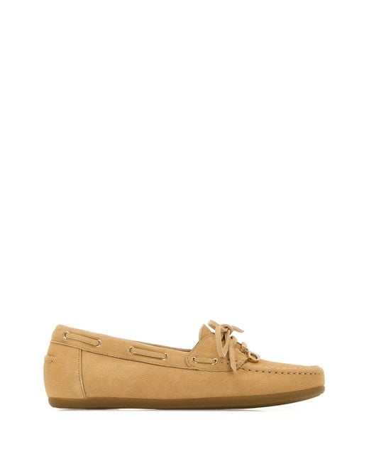 Ferragamo Natural Suede Loafers