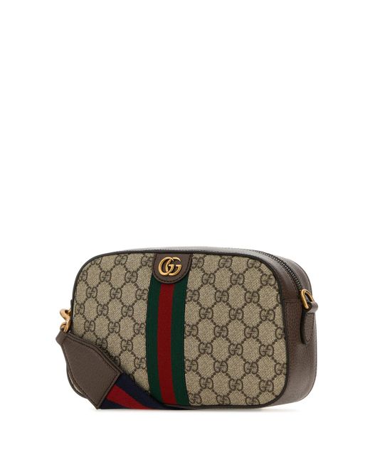 Borsa a tracolla Ophidia GG piccola in tessuto GG Supreme e pelle di Gucci in Gray da Uomo