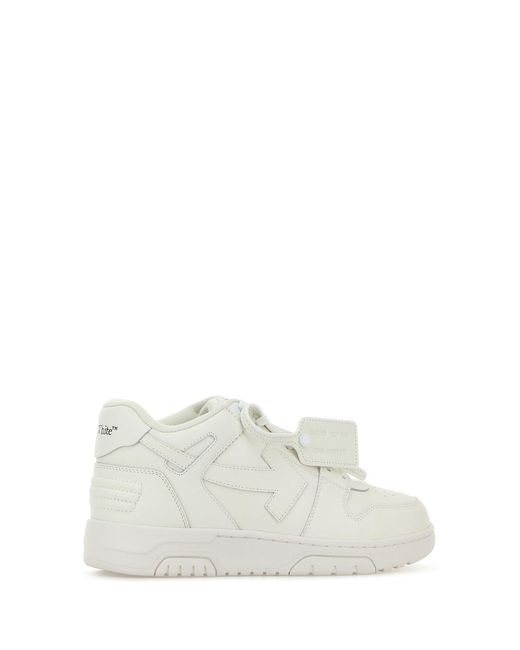 Off-White c/o Virgil Abloh White Off Leather Out Of Office Sneakers for men