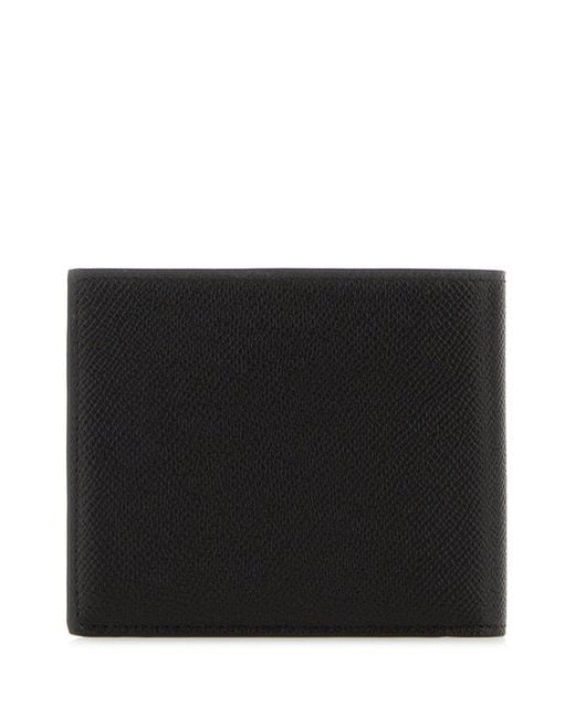 Ferragamo Black Salvatore Leather Wallet for men