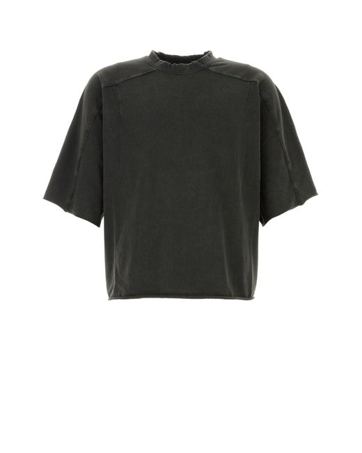 T-shirt oversize in cotone grafite di Entire studios in Black