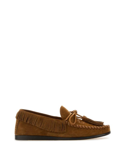 Mocassini Fitza in pelle scamosciata cammello di Isabel Marant in Brown
