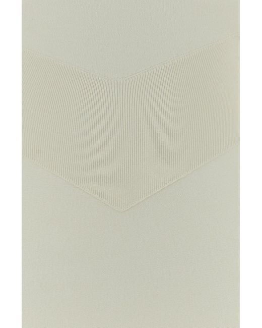 Givenchy White Ivory Stretch Wool Blend Dress