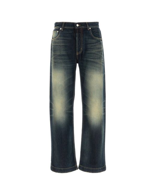 McQueen Blue Denim Jeans for men