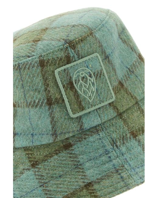Cappello da pescatore Clarion in misto lana ricamata di Helen Kaminski in Green