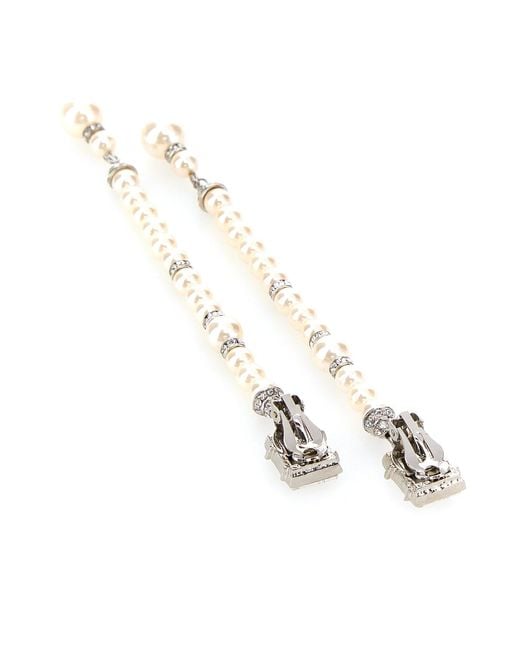 Alessandra Rich Multicolor Embellished Metal Earrings