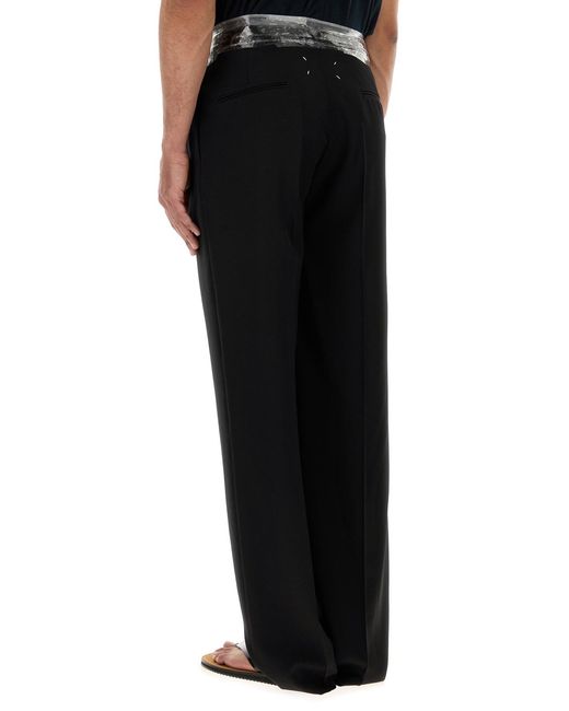 Maison Margiela Black Wool Pant for men