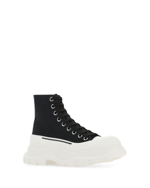 Alexander McQueen Black Stivali