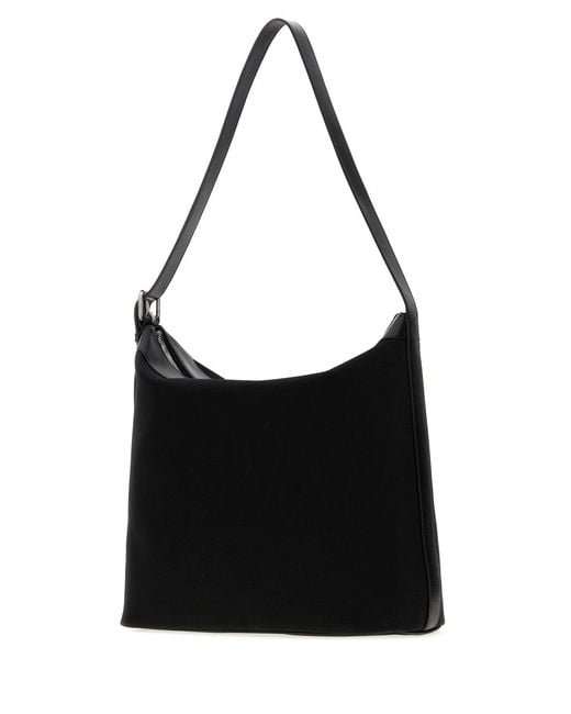 A.P.C. Black Canvas Maxi Biker Shopping Bag for men