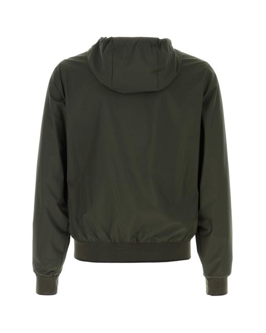 Giubbino reversibile Denny in poliestere verde bottiglia di Moorer in Green da Uomo