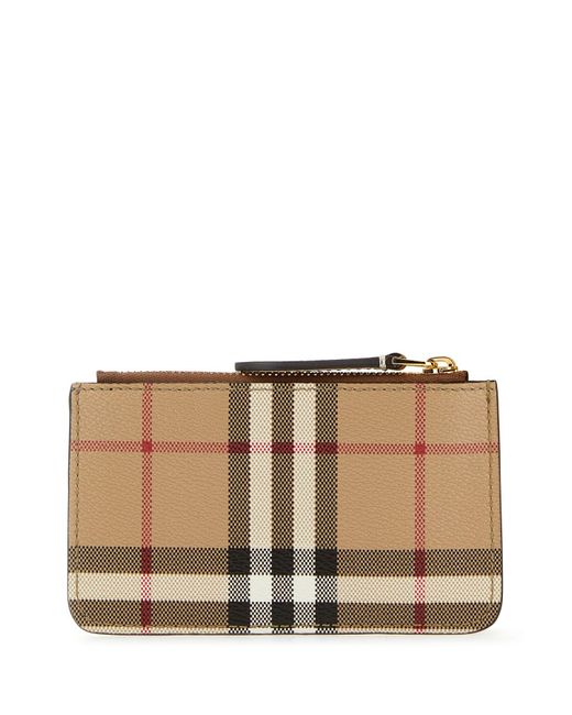 Burberry Burberry Check Canvas Coin Purse in Brown Lyst UK