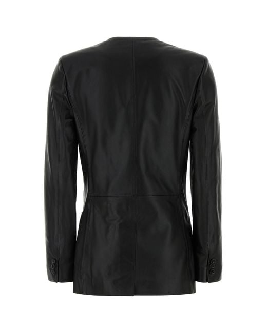 Loulou de Saison Black Leather Paoli Jacket