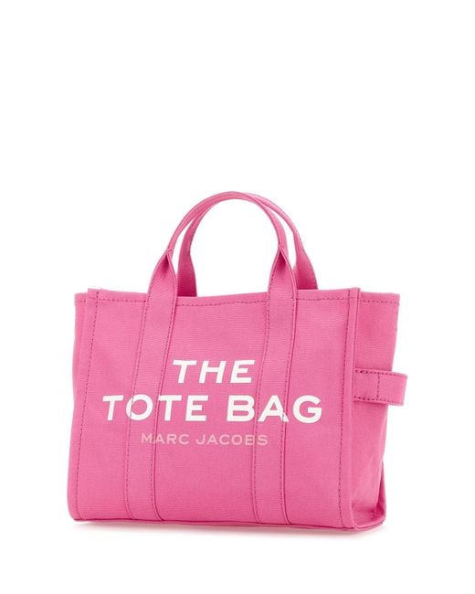 Marc Jacobs Dark Pink Canvas Medium The Tote Bag Handbag