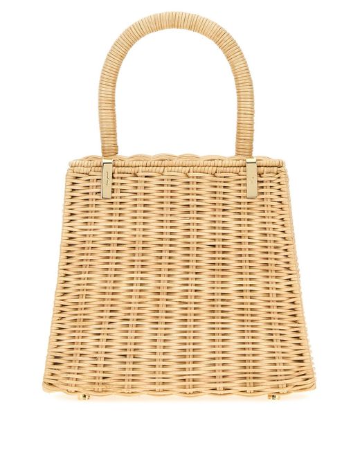 Ferragamo Natural Salvatore Raffia Handbag