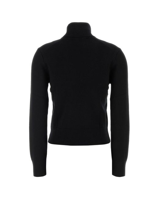 AMI Black Ami Wool Sweater