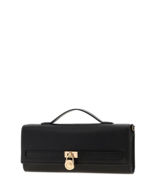 MICHAEL Michael Kors Black Leather Medium Hamilton Moderne Handbag