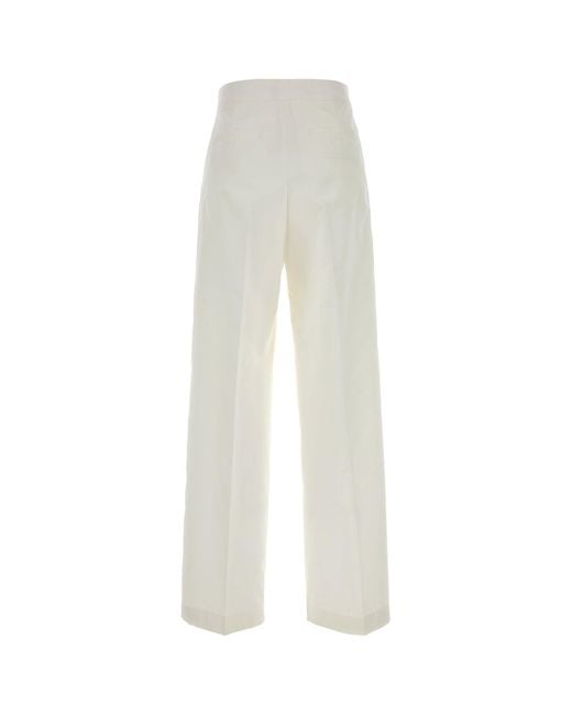Jil Sander White Trouser 128 Aw 30