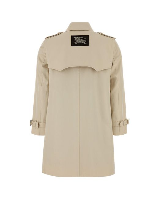 Burberry Natural Sand Gabardine Trench Coat