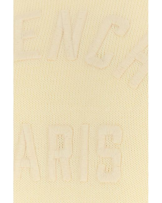 Givenchy Yellow Cream Cotton Sweater for men