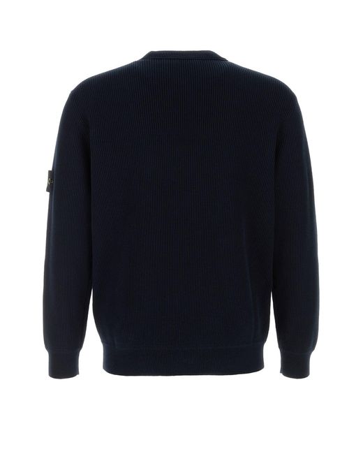 Stone Island Blue Midnight Cotton Sweater for men