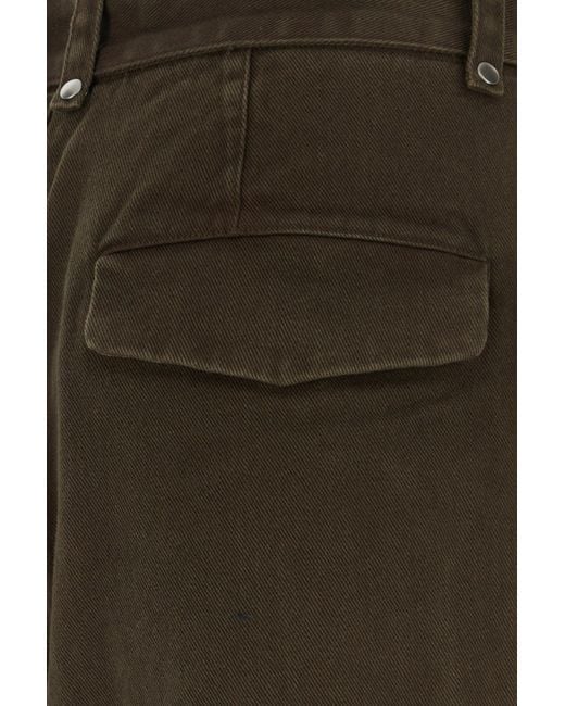 Entire studios Multicolor Brown Cotton Gully Pant for men