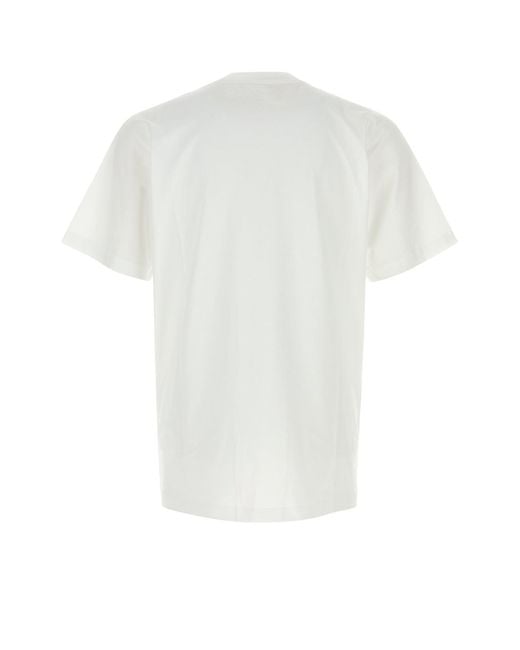 Moschino White Cotton T-shirt for men
