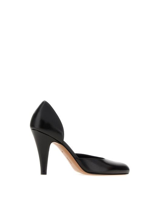 The Row Black Slip On Pumps